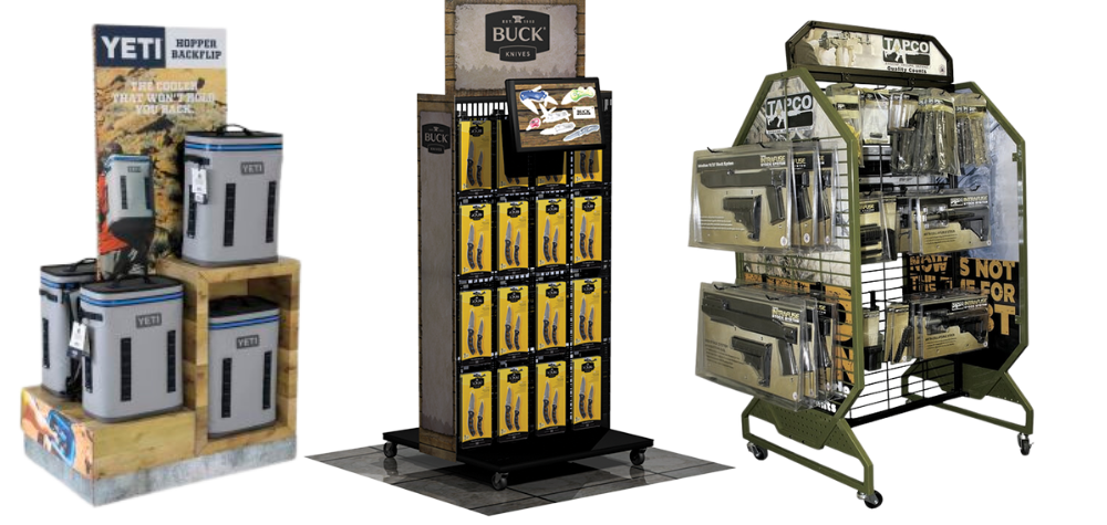 outdoor equipment displays